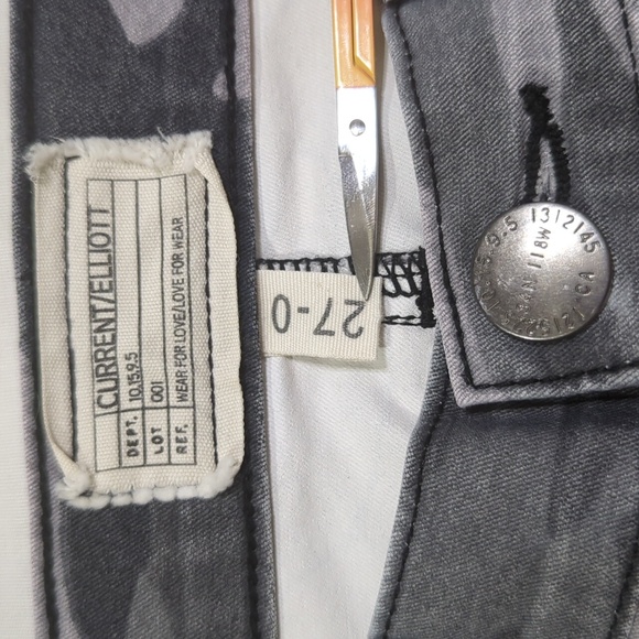 Current/Elliott The Ankle Skinny Camo Jeans Size 27 - Picture 6 of 9